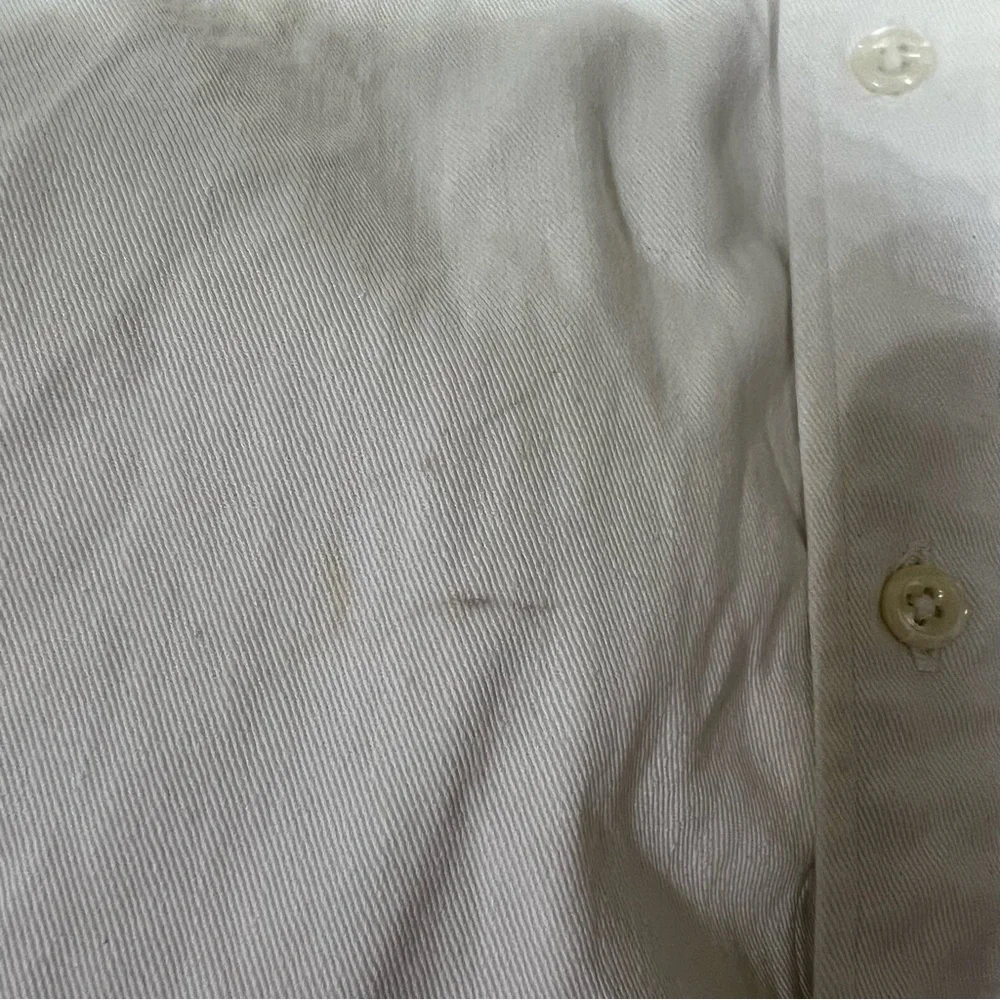 Vintage J Crew Oarsman Men M Denim White Button Down 90's Made USA Shirt